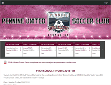 Tablet Screenshot of penninesoccer.com